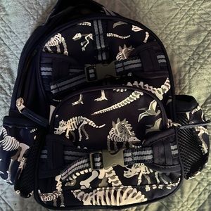 Small glow-in-the-dark, dinosaur, pottery, barn, backpack